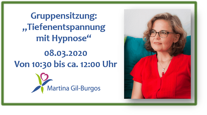 Tiefenentspannung mit Hypnose - Gruppensitzung März