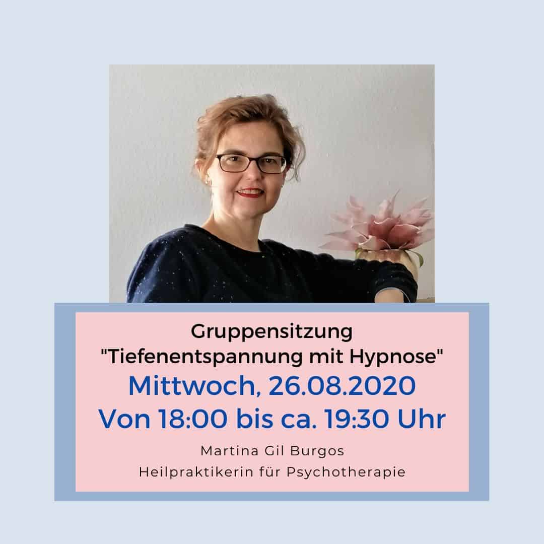 Tiefenentspannung mit Hypnose - Gruppensitzung August